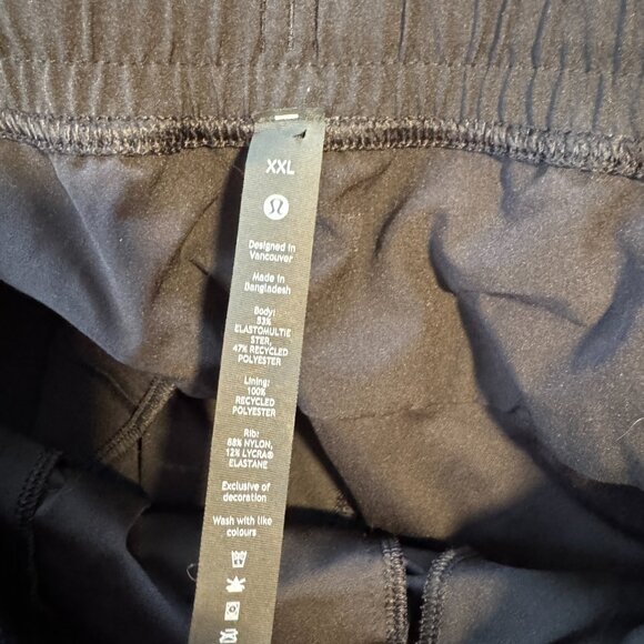 Lululemon Men's ABC Jogger Warpstreme Black Athletic Size XXL 2XL - Picture 7 of 7